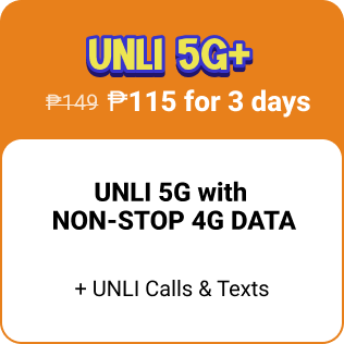 UNLI 5G+ w/ NON-STOP DATA 115